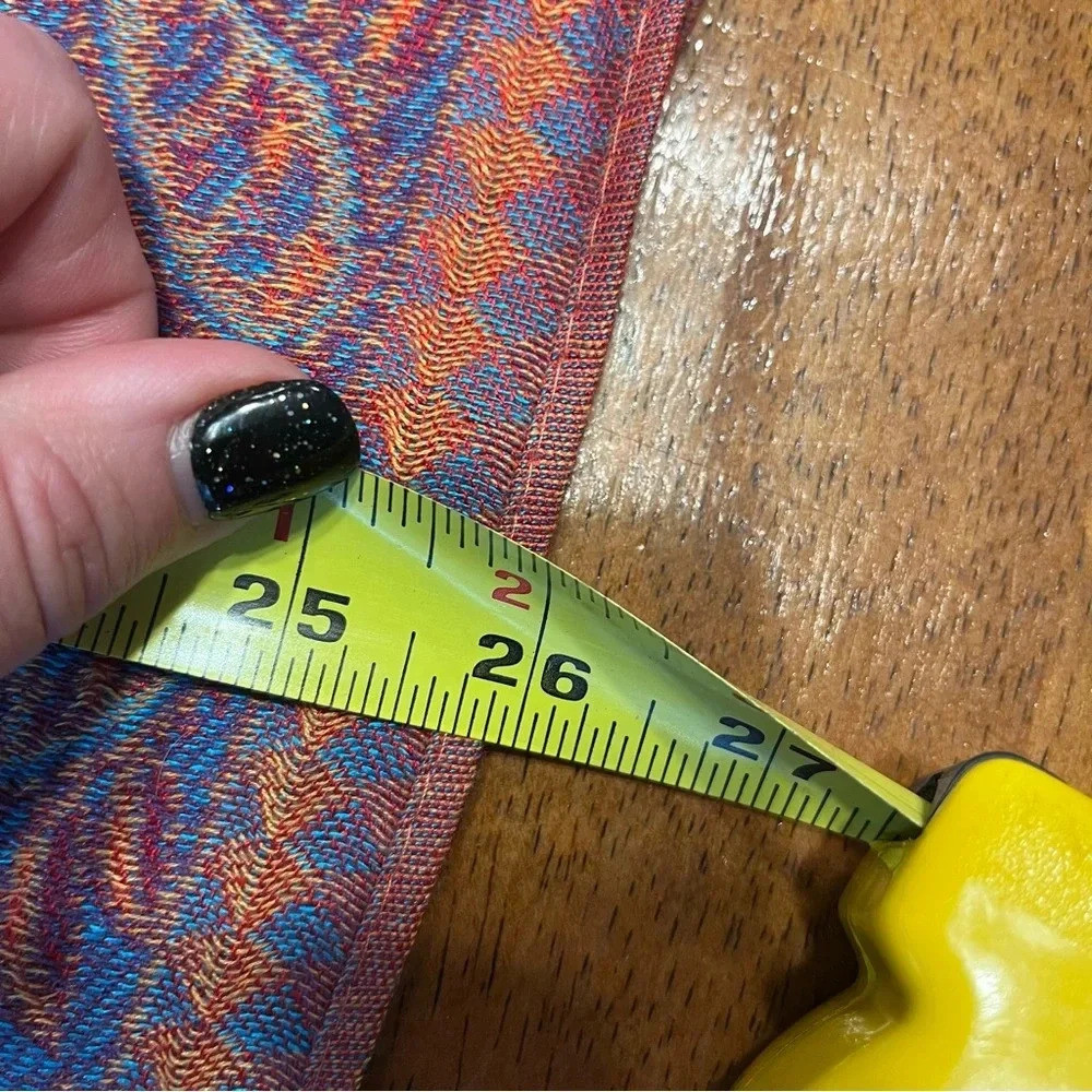 Pashmina Scarf 100% Cashmere purple red blue paisley beautiful - Picture 11 of 11